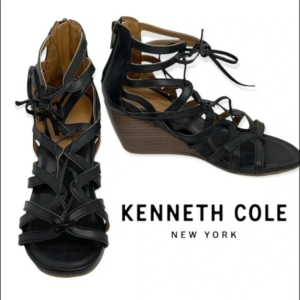 Kenneth Cole Gladiator Lace Up With Heel Shoes